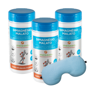 Dimagnésio Malato 100% 60 cápsulas | Kit com 03 UN Dimagnésio Malato 100% 60 cápsulas | Kit com 03 UN