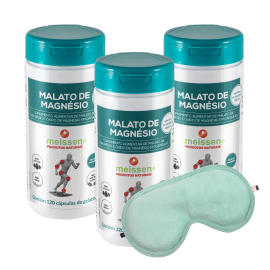 Malato de Magnésio 120 Cápsulas | Kit com 03 UN Malato de Magnésio 120 Cápsulas | Kit com 03 UN