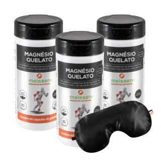 Magnésio Quelato 60 Cápsulas | Kit com 03 UN Magnésio Quelato 60 Cápsulas | Kit com 03 UN