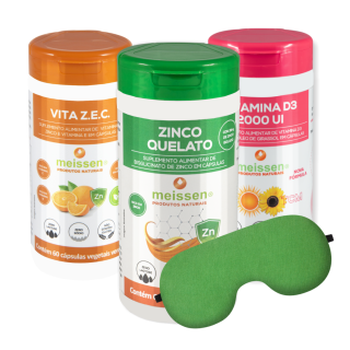 Combo: Zinco, Vitamina D3 e Vita Z.E.C | Kit com 3 UN Combo: Zinco, Vitamina D3 e Vita Z.E.C | Kit com 3 UN